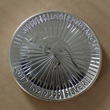 Australia 1$ Kangaroo 2017 Perth silver 99.9% 1 oz silver coin in a zip (argent)