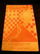 Partition comme une cigarette - comme,
