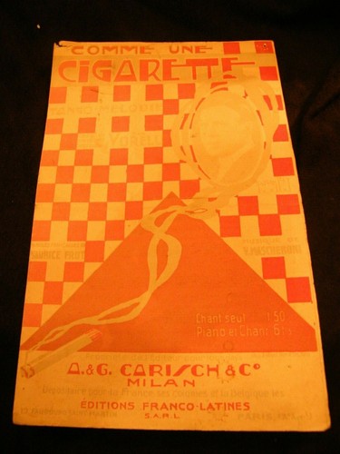 Partition comme une - "partition, cigarette