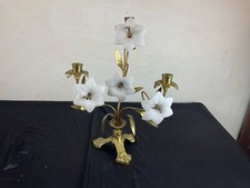 Chandeliers église candlestick fleurs de lys  en verre candélabre bougeoir