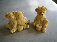 FIGURINES OURS EN RESINE  - Hauteur 13-14 cm