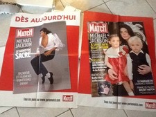 collector Lot affiches paris match grand format mort Mickael jackson Juin 2009