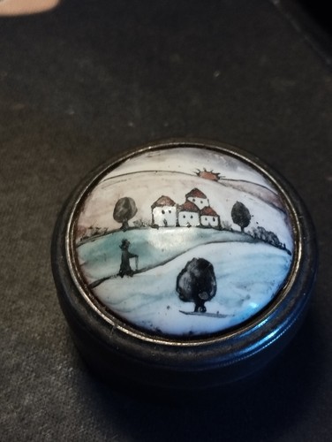 Russian painting pill box - russian,