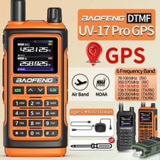 Talkie-Walkie Longue Portée UV-17 PRO GPS Ham Radio Bidirectionnelle Type-C NOAA
