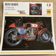 Morini 175 JP Beltoise 1964 carte moto collection Atlas Italie
