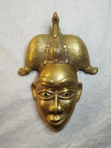Masque africain bronze - en,
