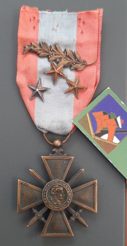 Médaille croix guerre toe - croix,