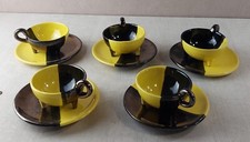 Lot de 5 tasses + sous tasses