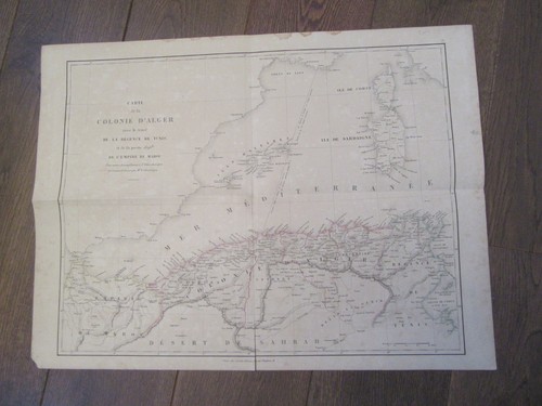 Carte 1850 colonie - carte,