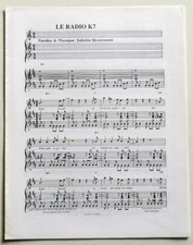 Partition vintage sheet music