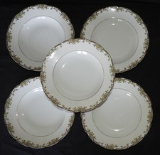 Service PORCELAINE DE LIMOGES début XXè " JBT & Cie " x5 assiettes creuses 