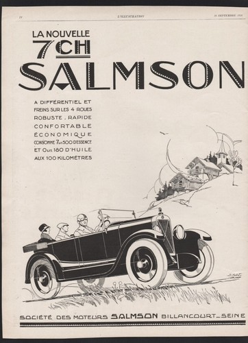 Publicité 1926 automobile - 1926,
