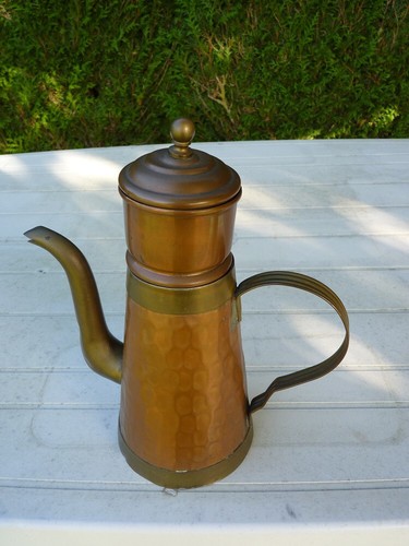 Cafetière ancienne cuivre - ancienne,