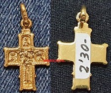 CROIX BYZANTINE TYPE MASSIF OR