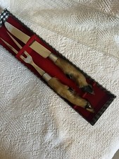 ANCIEN SERVICE A DÉCOUPER  VINTAGE PIEDS DE BICHE CHASSE