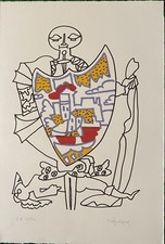 Le blason de la mort - 1969 - Charles Lapicque - Lithographie signée numérotée