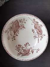 VASQUE BASSINE DE TOILETTE ANCIENNE KG LUNÉVILLE SEPIA TERRE DE FER TBE