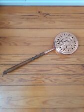 Ancienne Chauffeuse En Cuivre Marque Villedieu