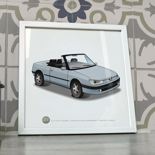 Poster peugeot 306 cabriolet - poster,