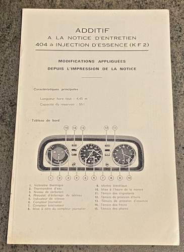 Additif notice - à, la