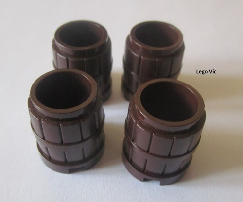 Lego 2489 barrel dark - lego, brown
