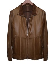 Veste Façonnable en Cuir /