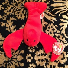 Ty Beanie Babies Pinchers 93 Style #4026 PVC Pellets No Red Stamp Error In Poem