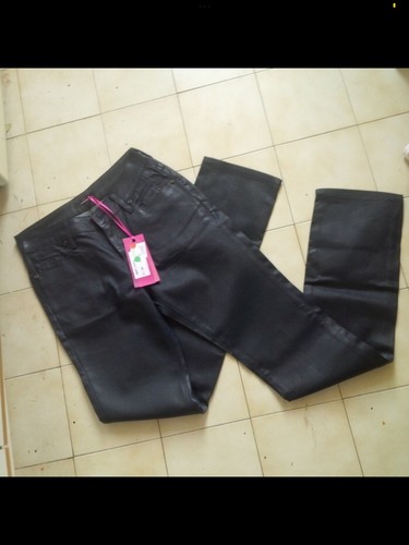 Jean femme brut enduit - jean,