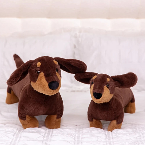 Peluche teckel 60cm - peluche,