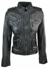 Blouson de motard en cuir