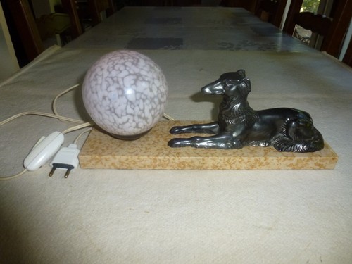 Superbe lampe art deco marbre - superbe,
