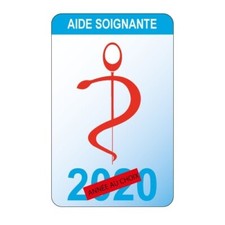 Caducée aide soignante logo 530 sticker autocollant