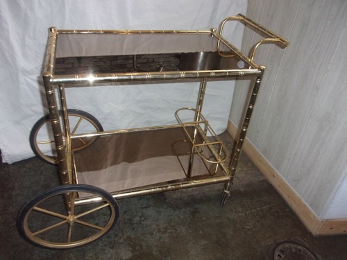 Desserte bar laiton style - desserte,