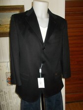 AALLARD DE MÉGÈVE luxueuse veste Blazer 100% cachemire noir 54it 48/50fr AM22