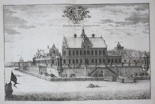 1710 - Ulriksdal Slott Solna Stockholm Suède Gravure En Cuivre Dahlberg