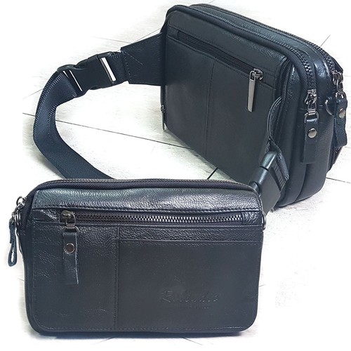 New leather fanny waist pack - waist,