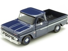 1966 Chevrolet C10 Fleetside Pickup Azul 1:24 Motor Max 73355