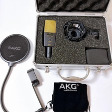 Microphone à condensateur studio AKG C414 XLII avec support antichoc et jeu...