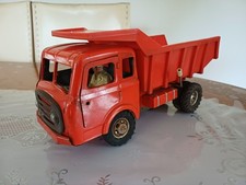 JOUETS ANCIEN JOUSTRA TÔLE GROS CAMION BENNE BASCULANTE 