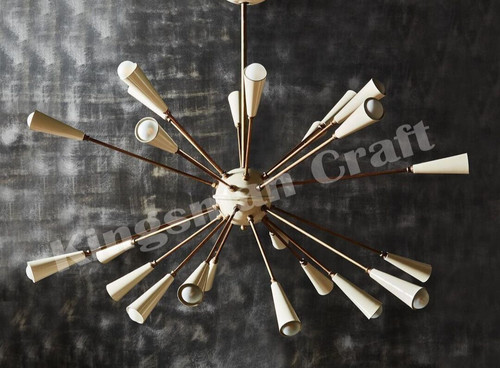 Lustre sputnik blanc style - lustre,