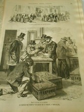 Gravure 1873  - Le Service des