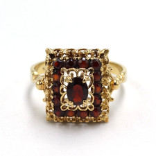 Bague rectangulaire avec - bague,