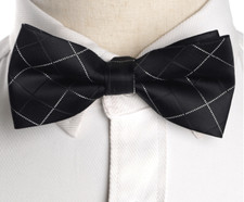Noeud Papillon Noir Carreaux