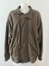 Veste Kaki Vintage Homme Daim Et Cuir 