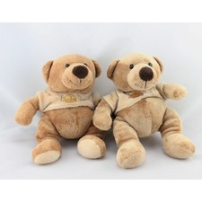 Doudou ours marron pull beige