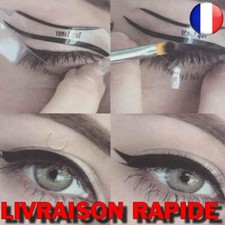 2 POCHOIRS EYELINER CAT EYE STENCIL Guide Fard Paupières Smokey Maquillage Yeux