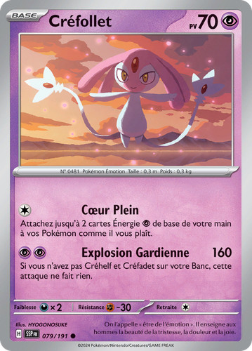 Carte pokémon créfollet - pokémon,