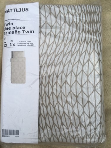 Ikea nattljus brown off white - brown, off-white