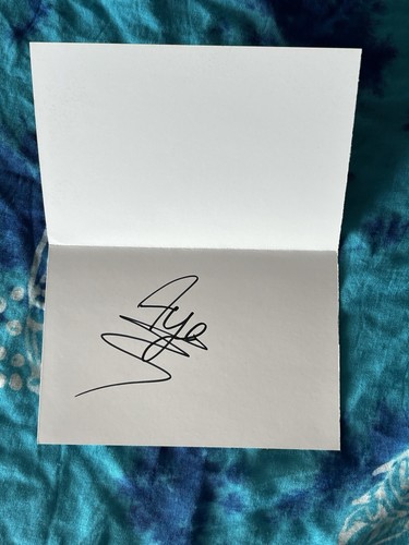 Carte dédicacée autograph - carte,
