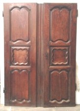 Paire de portes en chêne massif / Portes d'armoire / Porte de placard